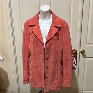 Danier Classic Leather Jacket Notched Lapel. Size XL. Vintage. Lined
